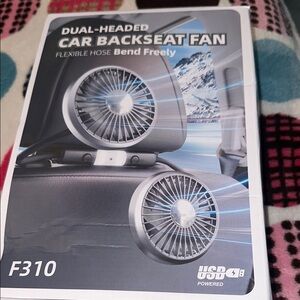 Dual-Headed Car Backseat Fan